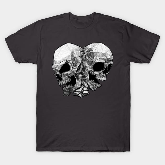 skull heart T-Shirt by Viking_Studio